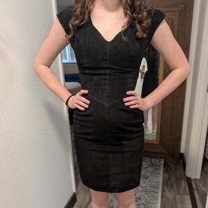 Womens Cherokee suede leather dress